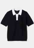 24SS★BUTTER CREAM KNIT HALF SHIRTS