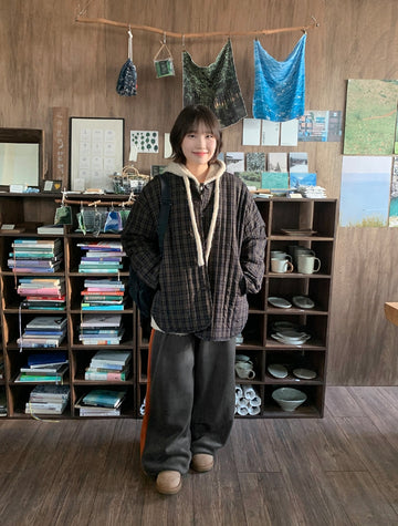 Tinta check over quilting jacket