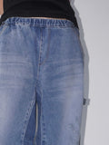 3 BUTTON CARPENTER WIDE DENIM