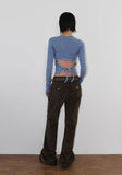 POCKET CORDUROY BOOTCUT PANTS