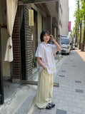 Himiro Basic Cotton Wide Pants