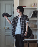 Alo summer linen checked shirt