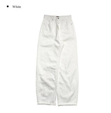 Snuggle White Cotton Wide Pants