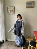 Econde Hidden Banding Light Blue Denim Pants