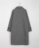 Heln herringbone quilted long coat