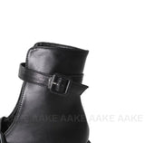 SQUARE STRAP ANKLE BOOTS