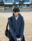 Abel cable knit zip-up