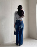 Mobel Cotton Wide Denim Pants