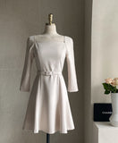 Beike Square Neck Belt One Piece