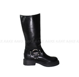 LAYERED BUCKLE BOOTS