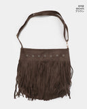 Nare Suede Tassel Fringe Crossbody Bag