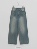 Vivons Washing Denim Wide Pants