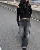 Tsuri Wide Long Denim Pants