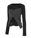 Bustier Layered Long Sleeve
