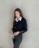 Selling Gold V-neck Knit Cardigan