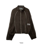 LETTERING PIPING TRACK ZIP-UP