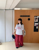 Friendy Tomato Printing Short Sleeve Tee