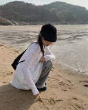 Sarah Washing Grey Wide Pants