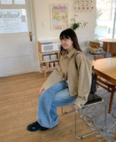 Hishoe Cut Wide Denim Pants