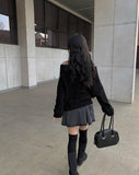 Zito Black Blue Cargo Mini Skirt
