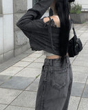Kanti Wide Cut Washing Denim Pants