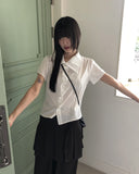 Rose Leather Bokjori Crossbody Bag