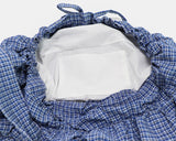 Toring Check Shirring Ribbon Shoulder Cross Bag