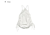 Alter Nylon Shirring Layered One Piece