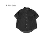 Kent Denim Roll-Up Short Sleeve Shirt