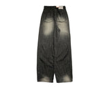 Rodeu Black Summer Denim Wide Pants