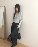 Tommy Stud Zipper Leather Shoulder Bag