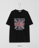 Alan Union Jack Print Over Short Sleeve Tee