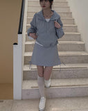 Heard nylon strap mini skirt