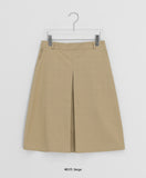 Hilboo Pintuck Banding Midi Skirt