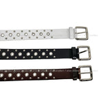 35mm Real Cowhide Eyelet Belt