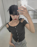 Nibeo Denim Ribbon Wrap Skirt Pants