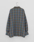 AM Peach Fuzz Check Over Long Sleeve Shirt