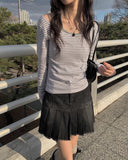 Hinari Pocket Denim Mini Skirt