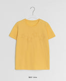 Harletter Star Embroidered Crop Short Sleeve Tee