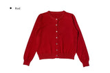 Ati Basic Round Knit Cardigan