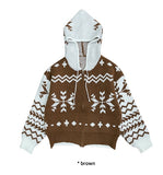 NORDIC KNIT HOODIE