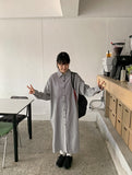 Edia Check Shirt Long One Piece
