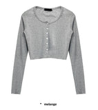 SHORT BUTTON CARDIGAN