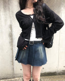 Miso Summer Long Sleeve Crop Cardigan