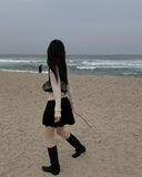 Syeoni Strap Flared Mini Skirt
