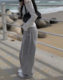 Boarding Grey Wide Denim Pants