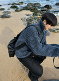 Abel cable knit zip-up