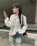 Done Punching Net Loose Fit Knit
