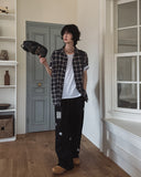 Alo summer linen checked shirt