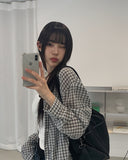 Pobi Seersucker Check Shirt